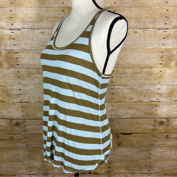 Volcom Juniors Lived In Rib Tank Top Size S Striped Racerback - Picture 4 of 9